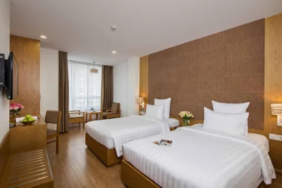 Premium Deluxe twin avec vue sur la ville — Paradise Saigon Boutique Hotel & Spa